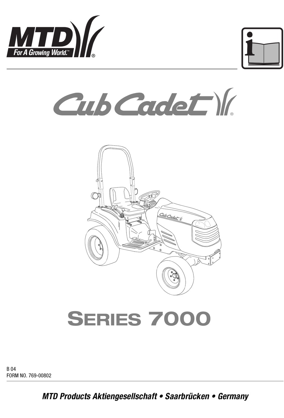 Cub Cadet Owners Manual Model No 2182 