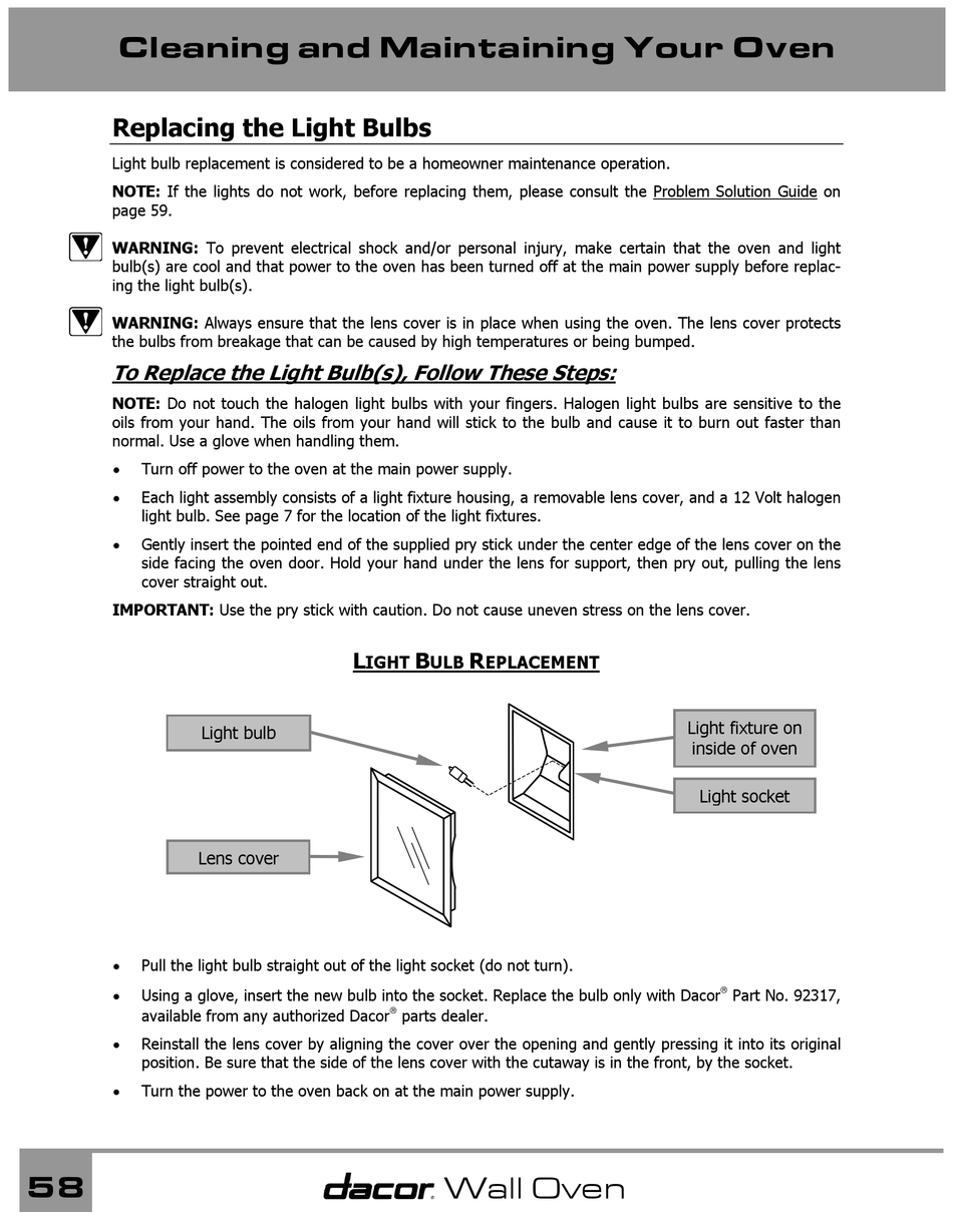 How to Change an Oven Light - Step-By-Step Guide