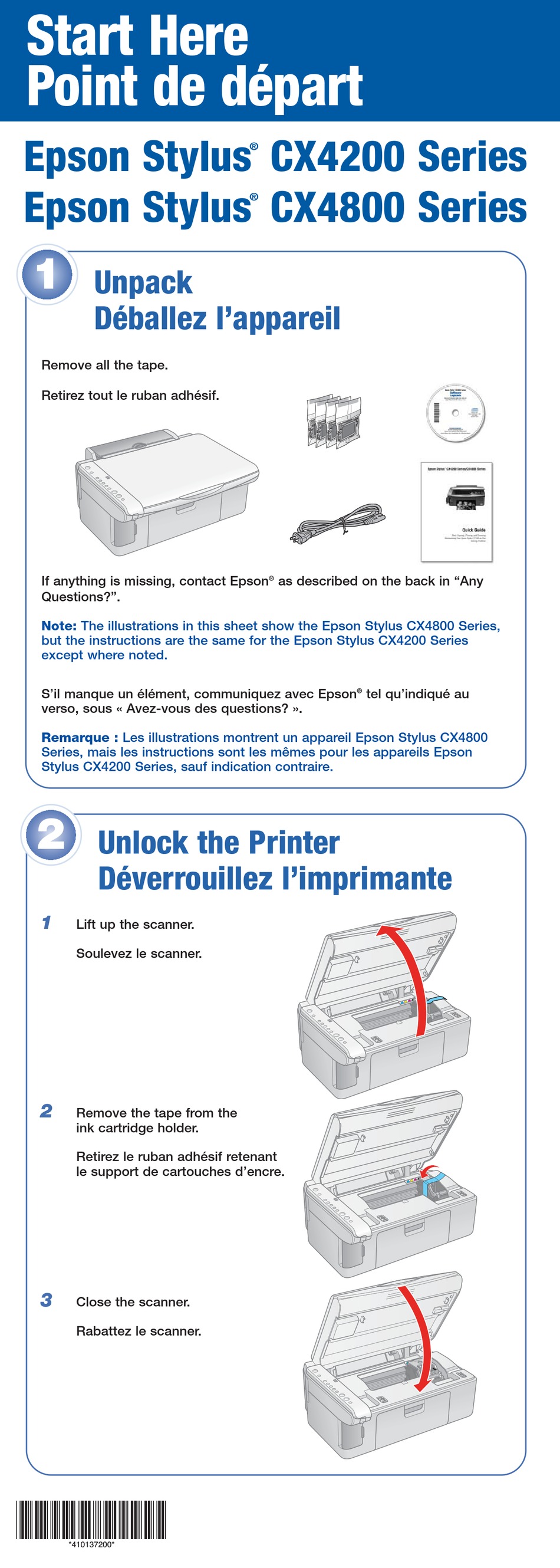 Epson Ink Cartridge Cx4800 Start Here Manual Pdf Download Manualslib 0108