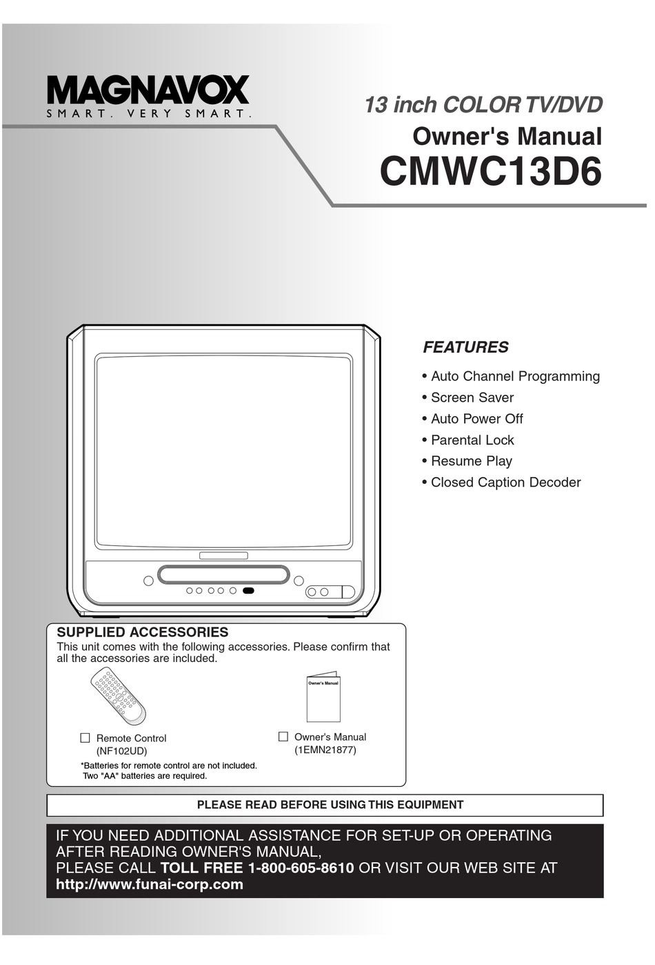 MAGNAVOX CMWC13D6 OWNER'S MANUAL Pdf Download | ManualsLib