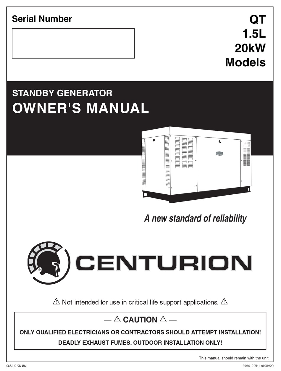 Generac Generator 20kw Service Manual