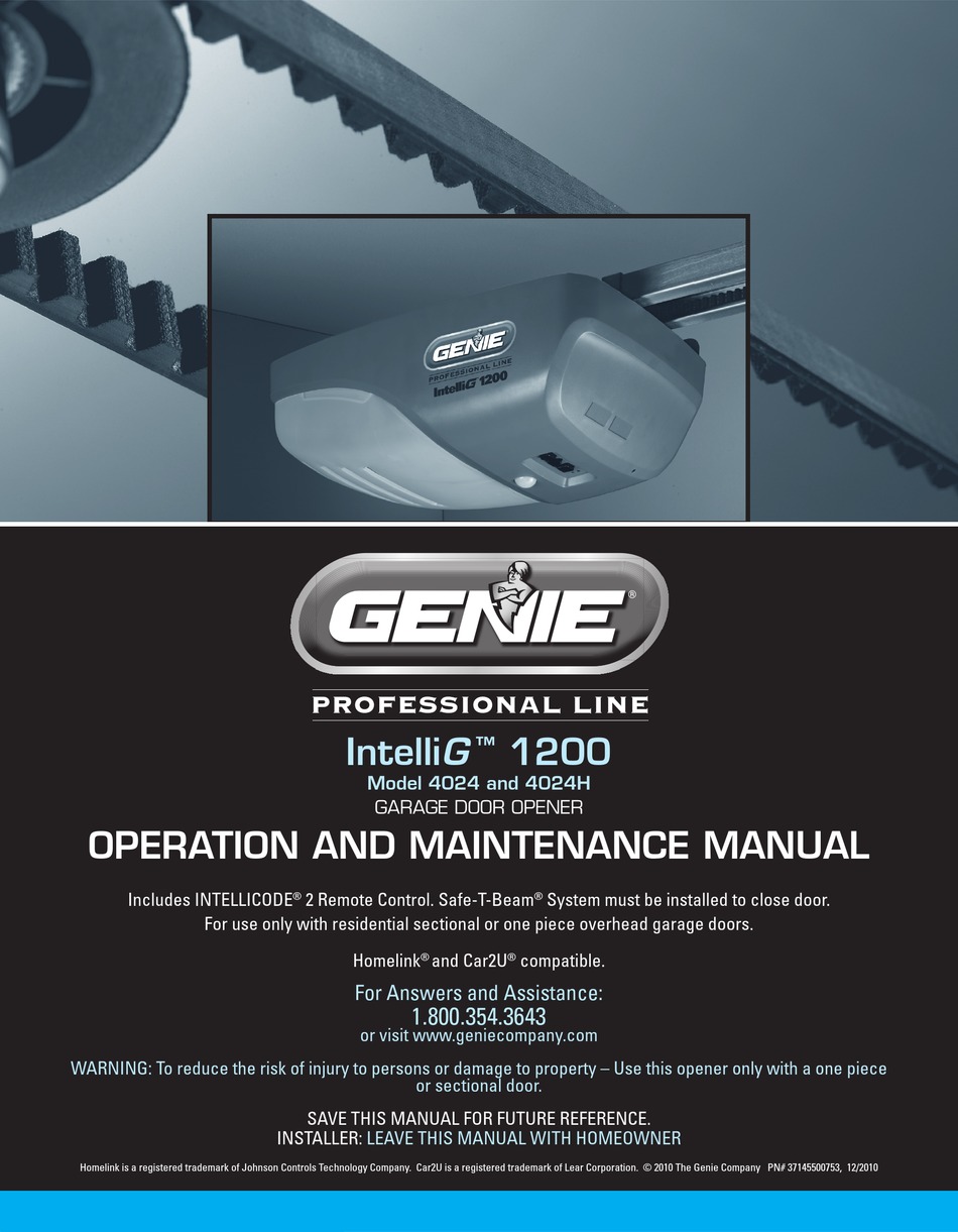 Genie Model 3055 Manual