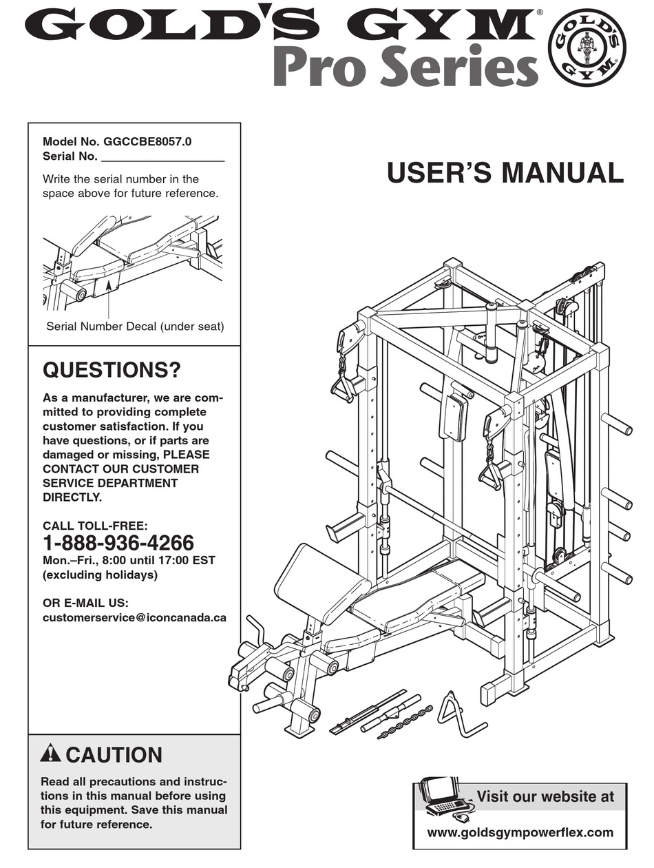 Gold's gym pro series best sale home gym