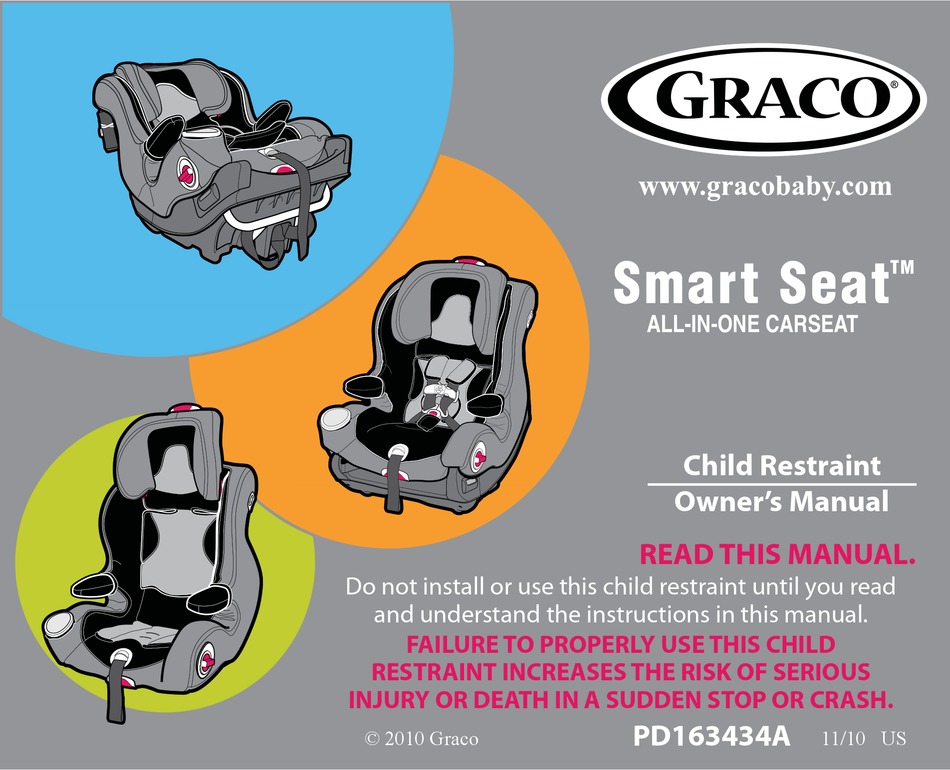 Graco Smart Seat Pd163434a Owner S Manual Pdf Manualslib - Graco Infant Car Seat Owner S Manual
