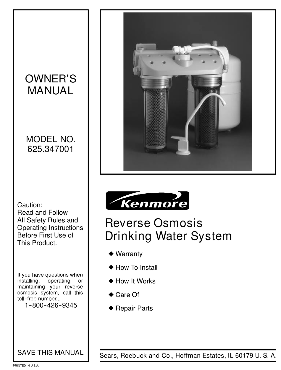 whirlpool reverse osmosis model tp 12 manual