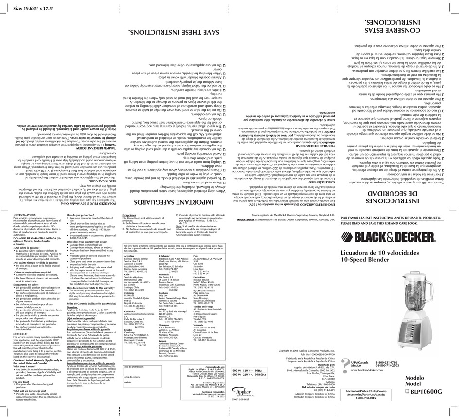 Care And Cleaning; Cleaning Tips; Troubleshooting - Black & Decker  FUSIONBLADE BL1550 Series Use And Care Manual [Page 9]