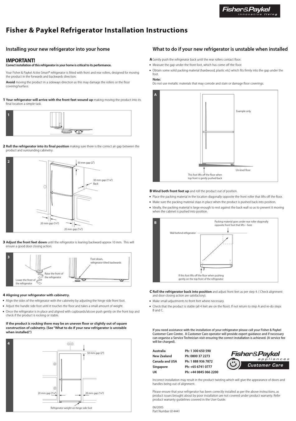 fisher-paykel-e522b-refrigerator-installation-instructions-manualslib