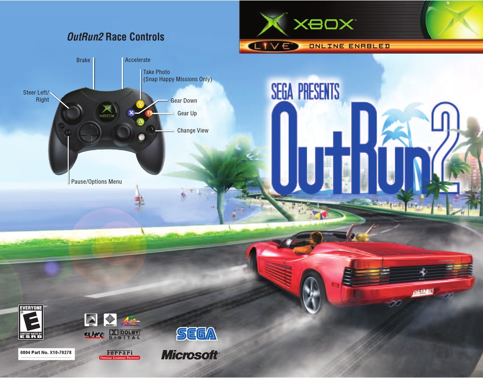 GAMES MICROSOFT XBOX OUT RUN 2 MANUAL Pdf Download | ManualsLib