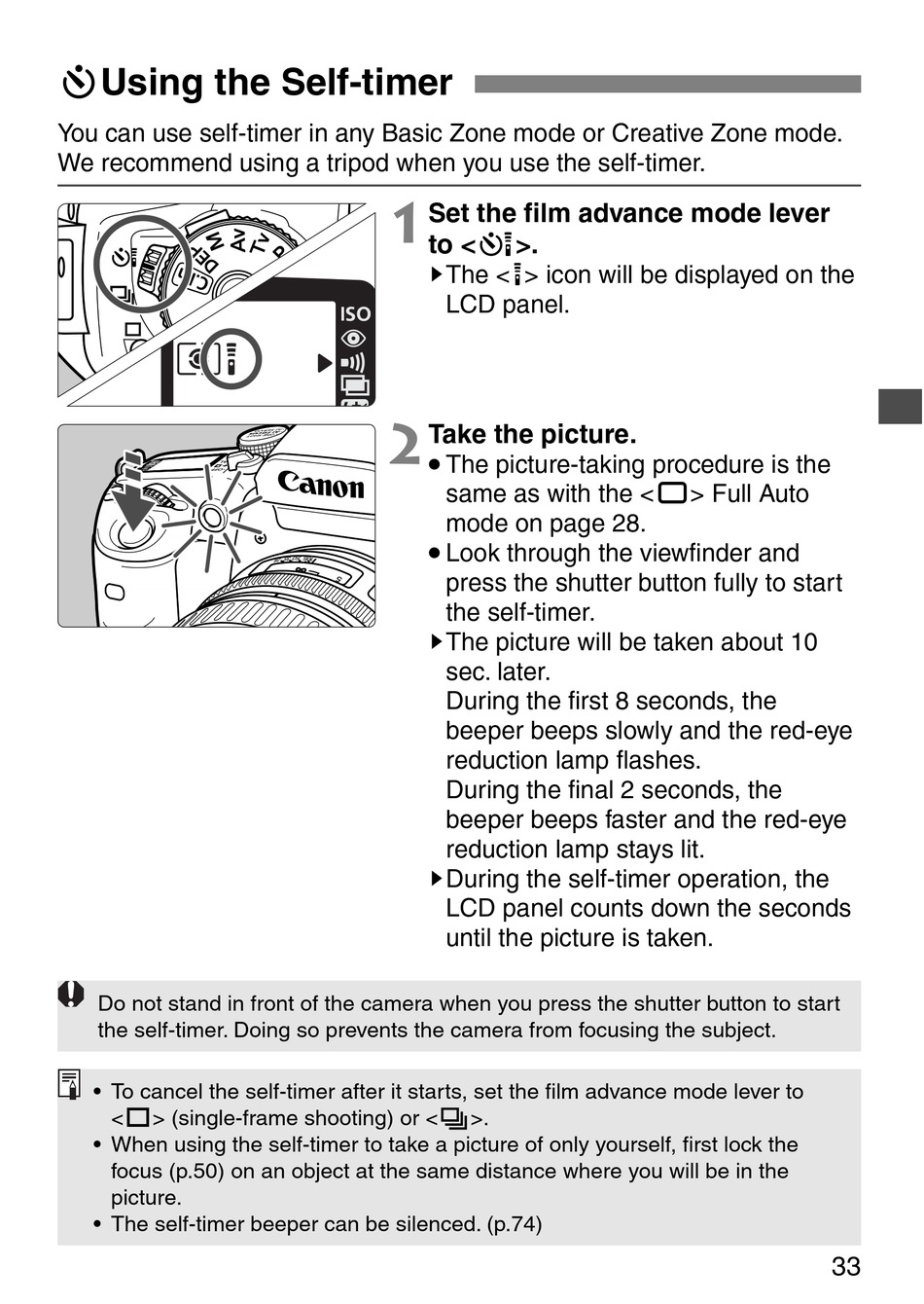 33 Date Camera Instruction 7 Date Canon EOS Elan 7 Guide 33 Manual 
