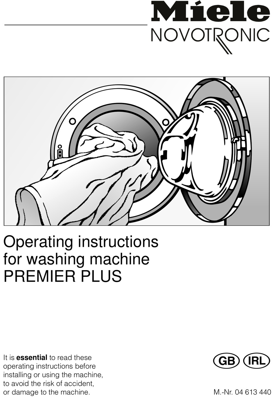 miele premier plus washing machine