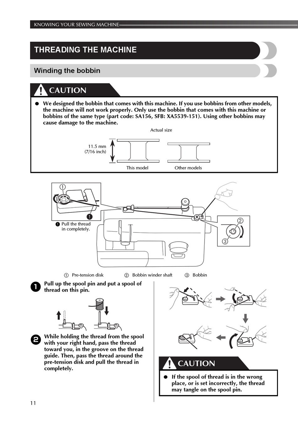 How to Thread and Properly Insert a Bobbin - Brother JX2517