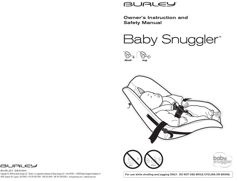 burley-baby-snuggler-owner-s-instruction-and-safety-manual-pdf-download