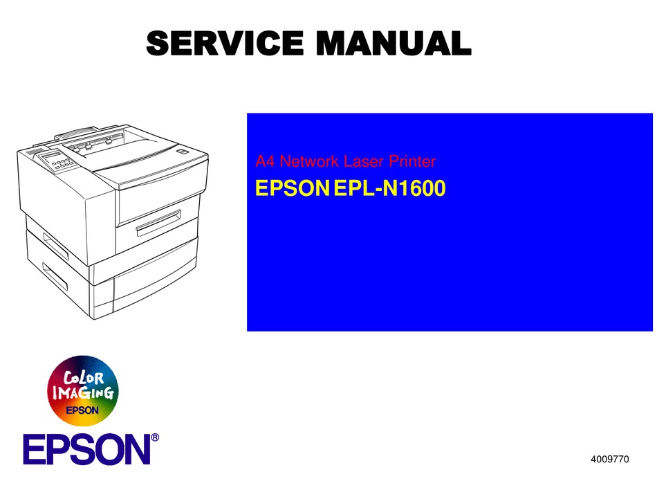 Epson Epl N1600 Service Manual Pdf Download Manualslib 0405