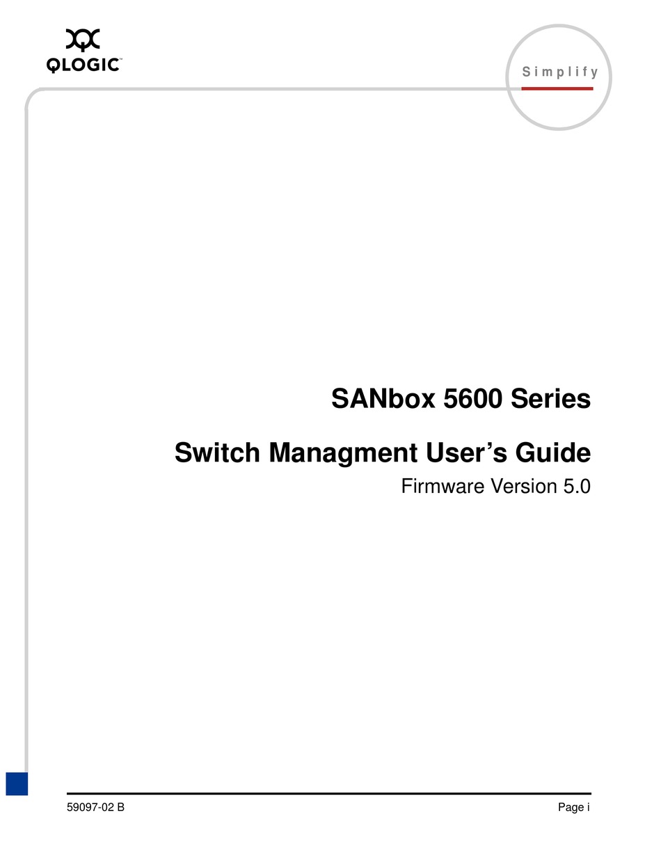 QLOGIC SANBOX 5600 SERIES USER MANUAL Pdf Download | ManualsLib