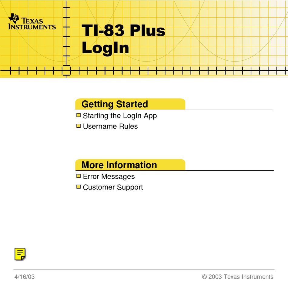 TEXAS INSTRUMENTS TI-83 PLUS MANUAL BOOK Pdf Download | ManualsLib