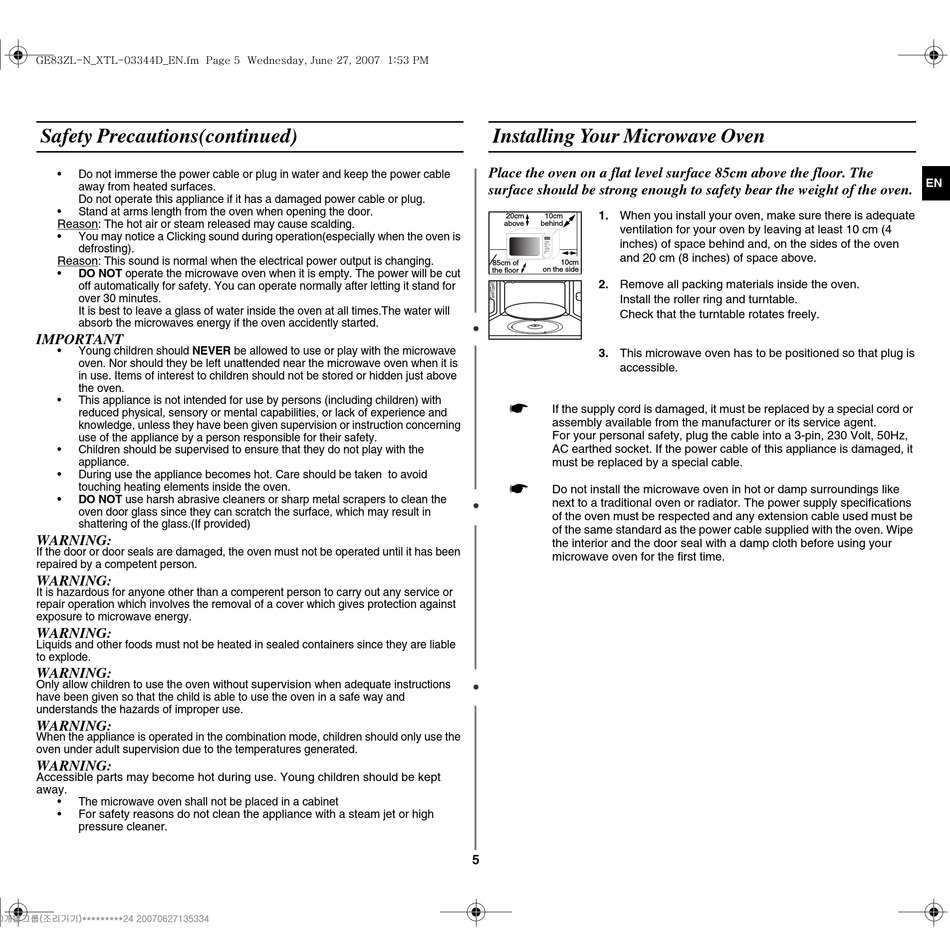 ge83zl samsung microwave oven