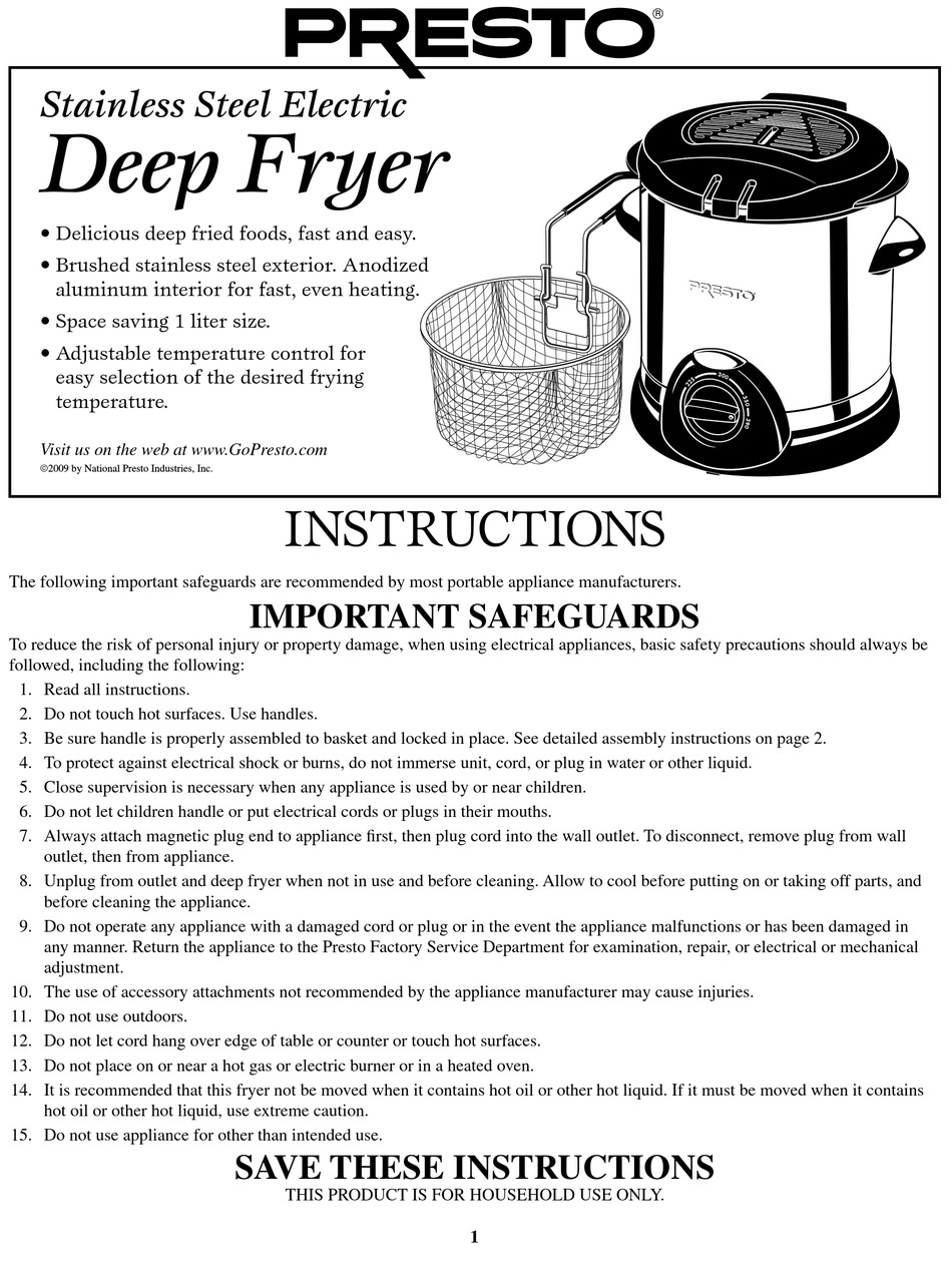 presto-deep-fryer-instructions-pdf-download-manualslib