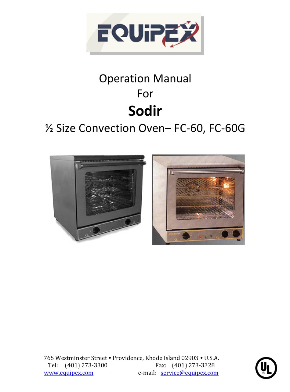 Equipex FC-33 - Convection Oven/Broiler, Electric, Countert