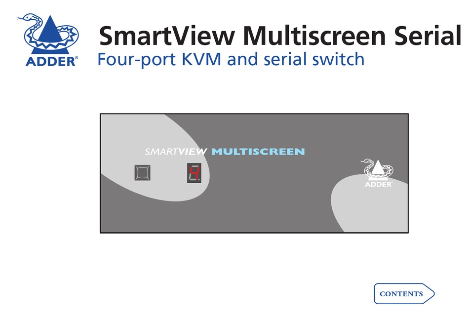 ADDER SMARTVIEW MULTISCREEN MANUAL Pdf Download ManualsLib
