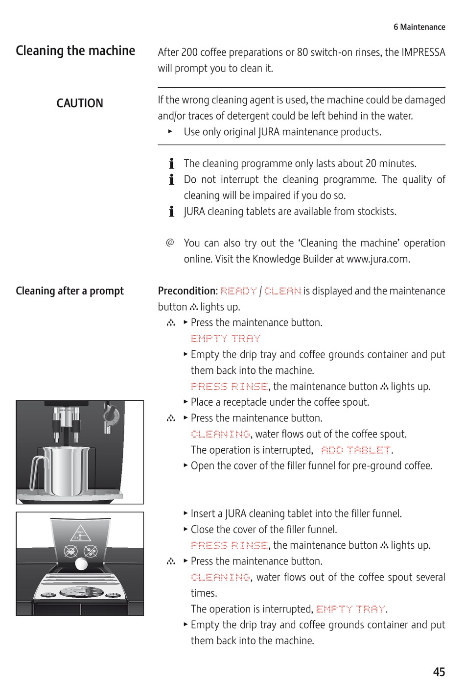 Cleaning The Machine - Jura IMPRESSA J7 