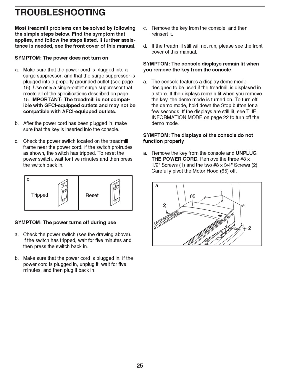 Proform 790t online manual