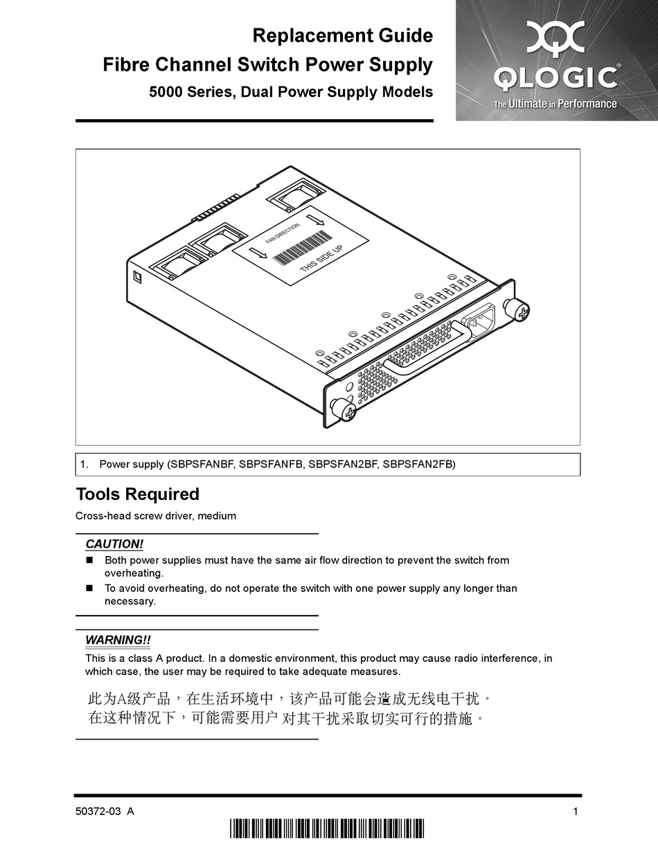 QLOGIC 5000 SERIES REPLACEMENT MANUAL Pdf Download ManualsLib