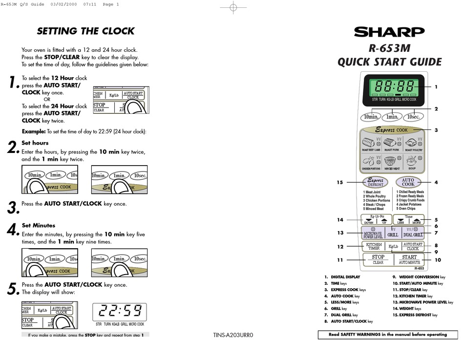 sharp alarm clock manual