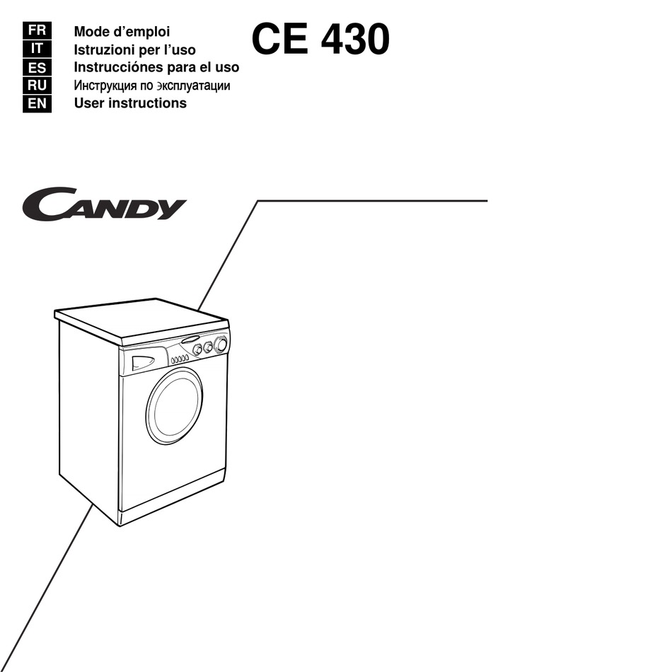CANDY CE 430 USER INSTRUCTIONS Pdf Download | ManualsLib