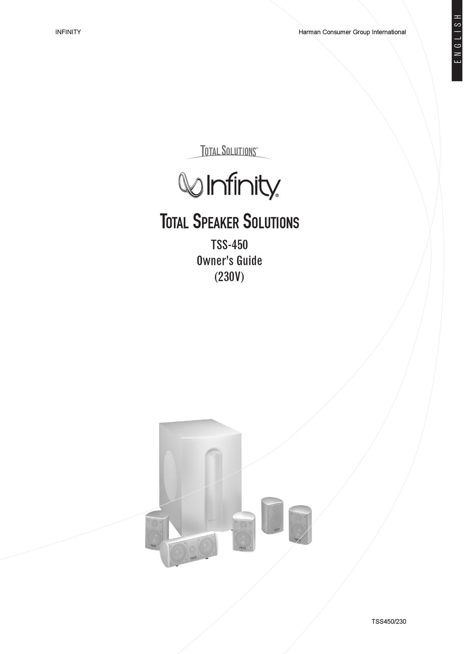 INFINITY TOTAL SOLUTIONS TSS450 SERVICE MANUAL Pdf Download ManualsLib