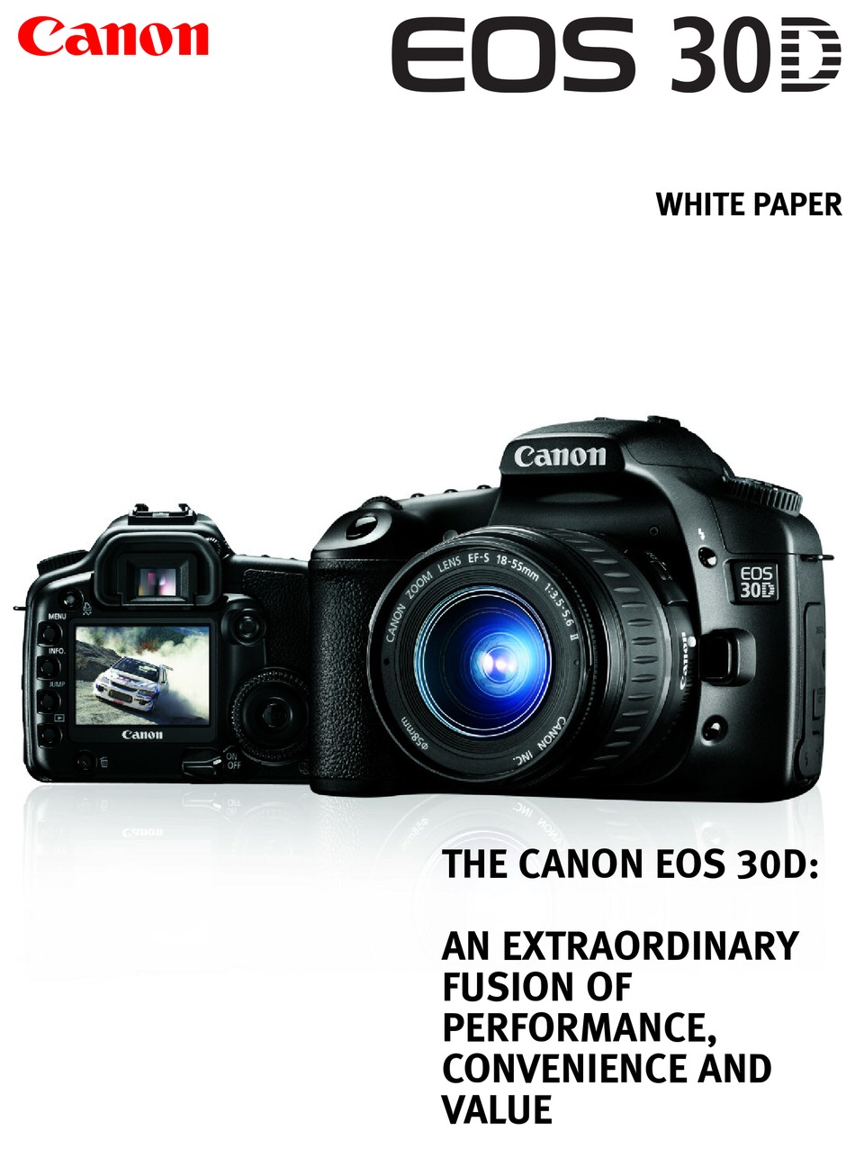 CANON EOS 30D WHITE PAPER Pdf Download | ManualsLib