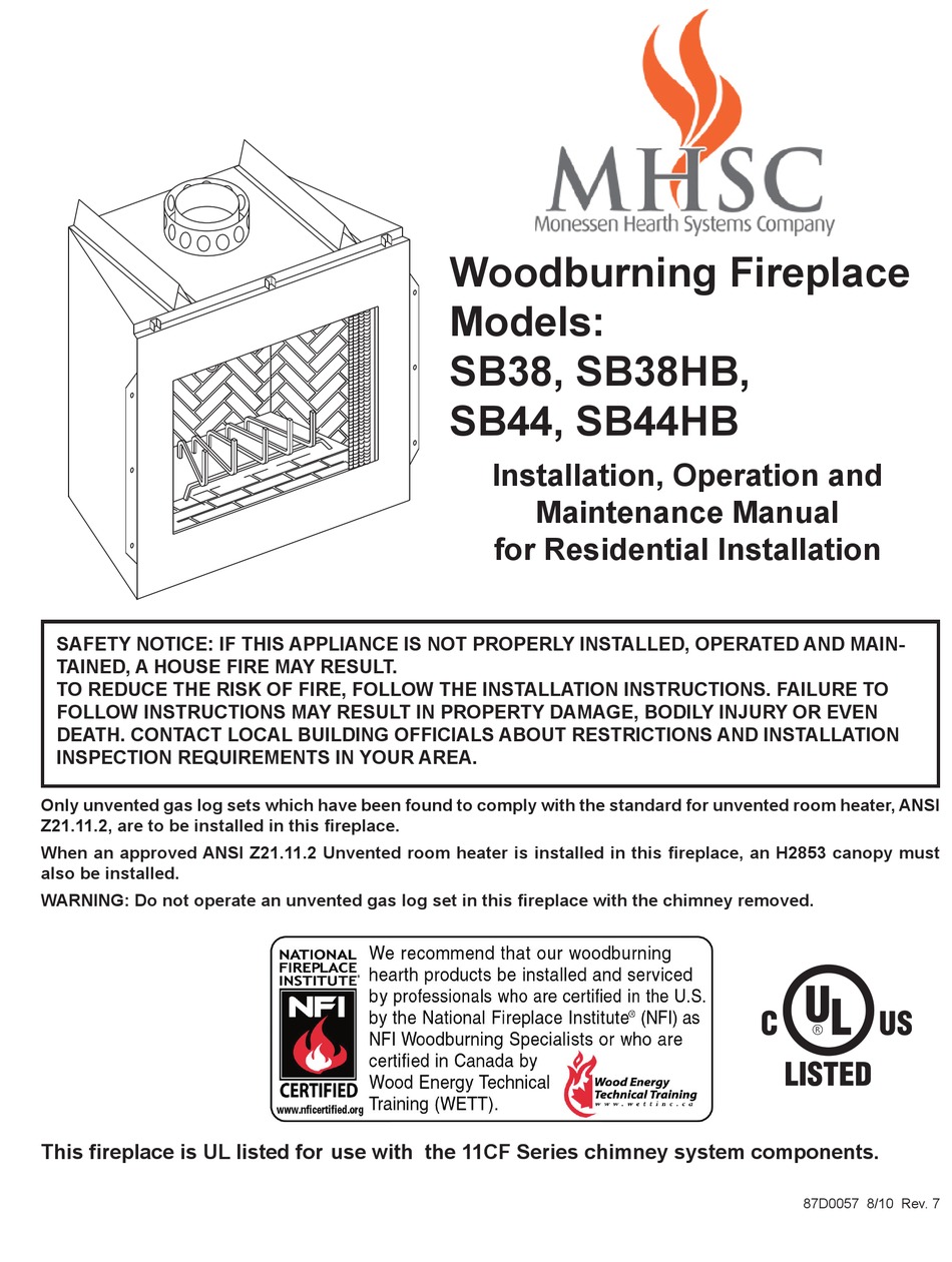 MHSC SB38 INSTALLATION, OPERATION AND MAINTENANCE MANUAL Pdf Download ...