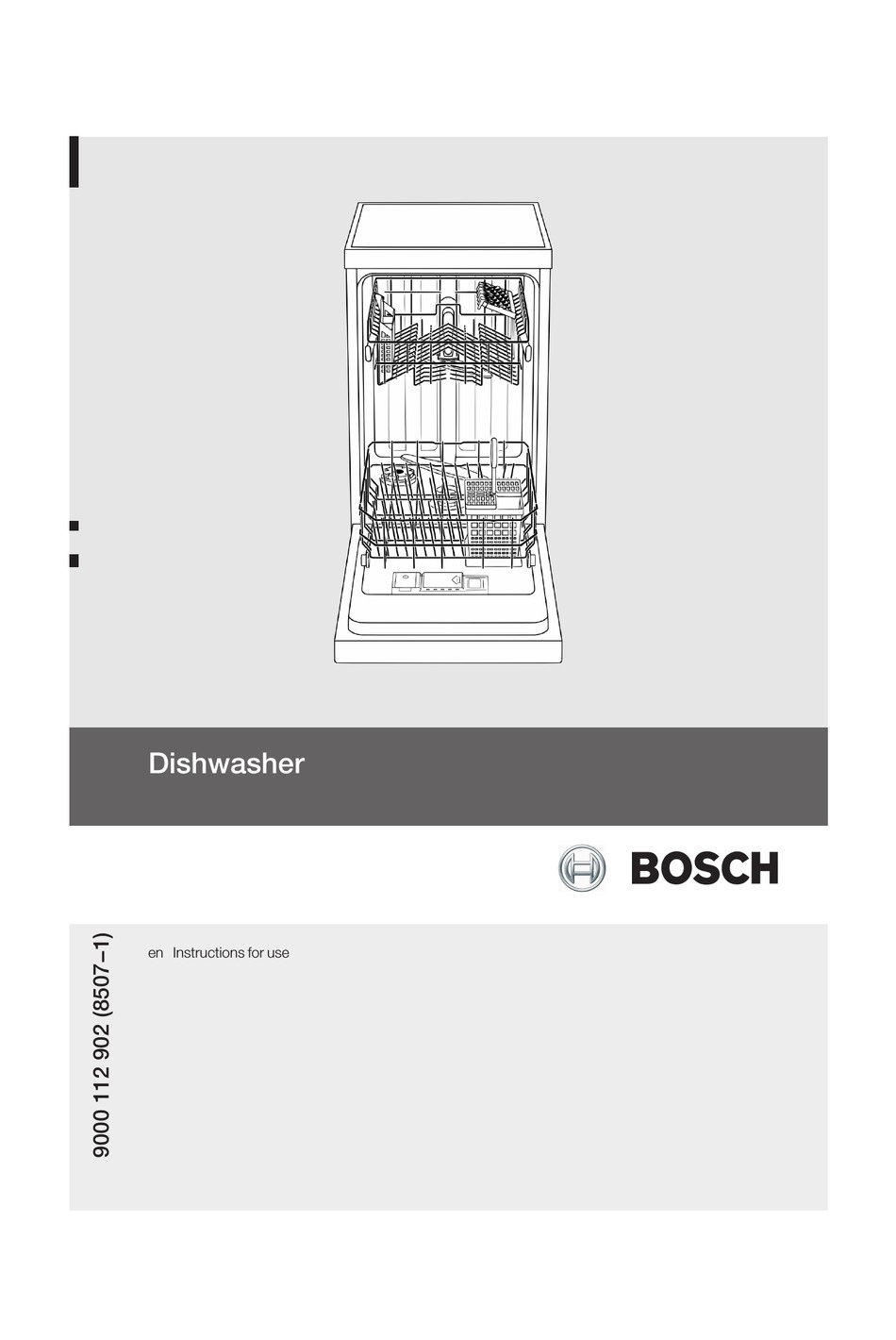 BOSCH DISHWASHER INSTRUCTIONS FOR USE MANUAL Pdf Download ManualsLib