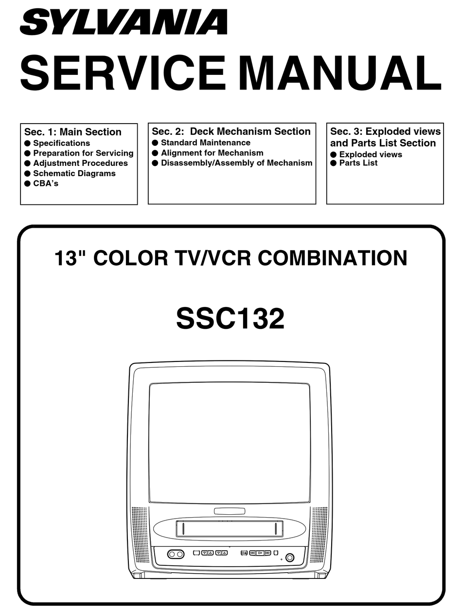 SYLVANIA SSC132 SERVICE MANUAL Pdf Download | ManualsLib