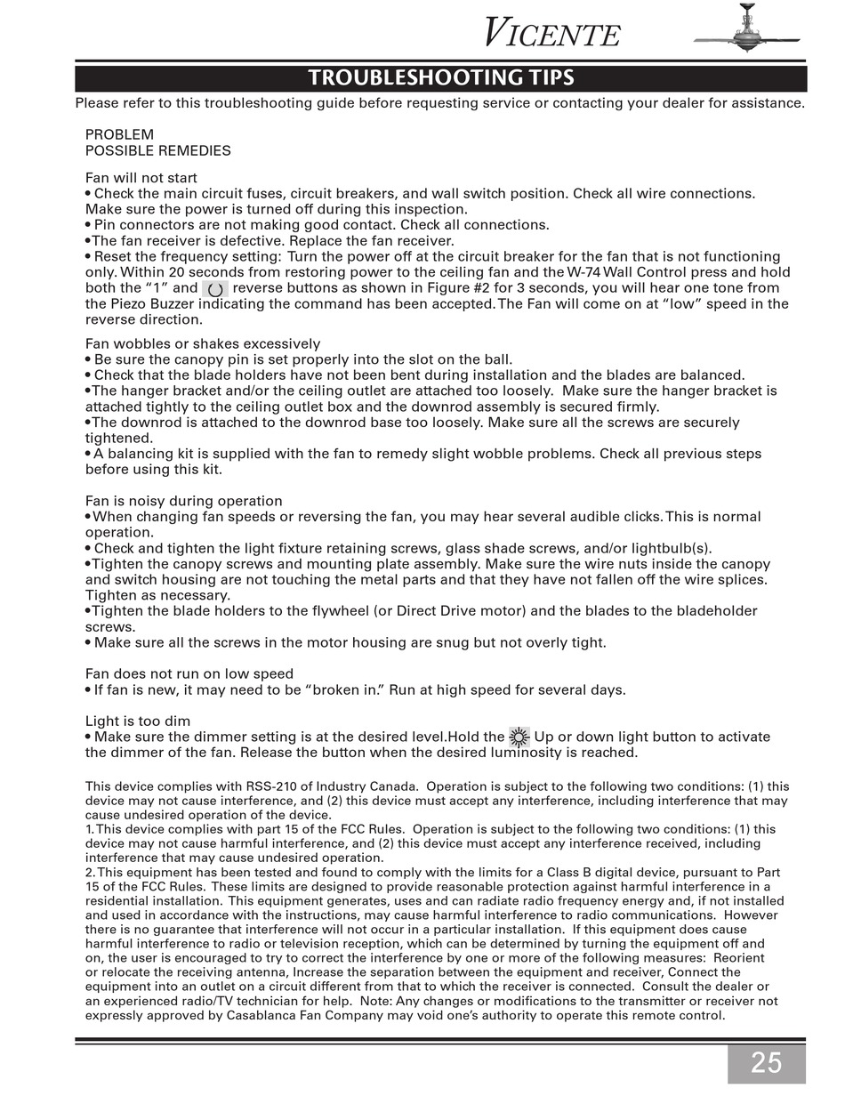 Casablanca Ceiling Fans Troubleshooting Shelly Lighting