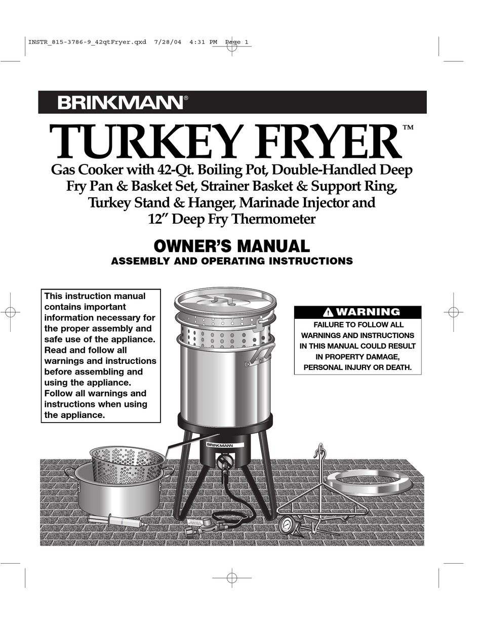 Grillsmith Turkey Fryer Manual