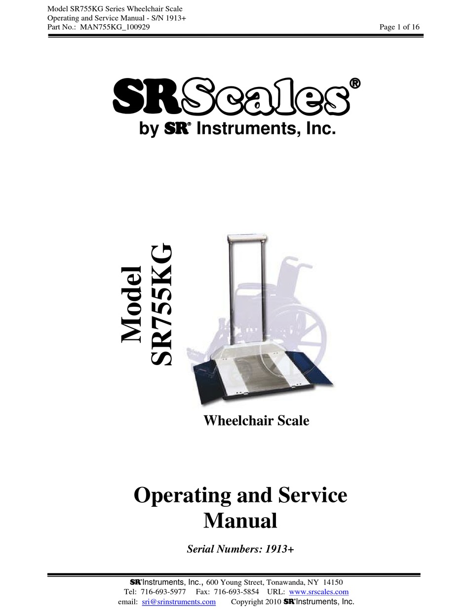 SR755i Multi-Purpose Wheelchair Scale (28 x 28)