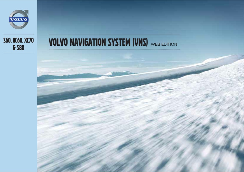 VOLVO S60 NAVIGATION SYSTEM OWNER'S MANUAL Pdf Download ManualsLib