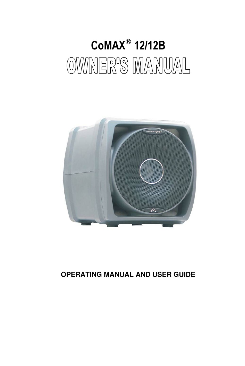 WHARFEDALE PRO COMAX 12 OPERATING MANUAL AND USER MANUAL Pdf Download ...