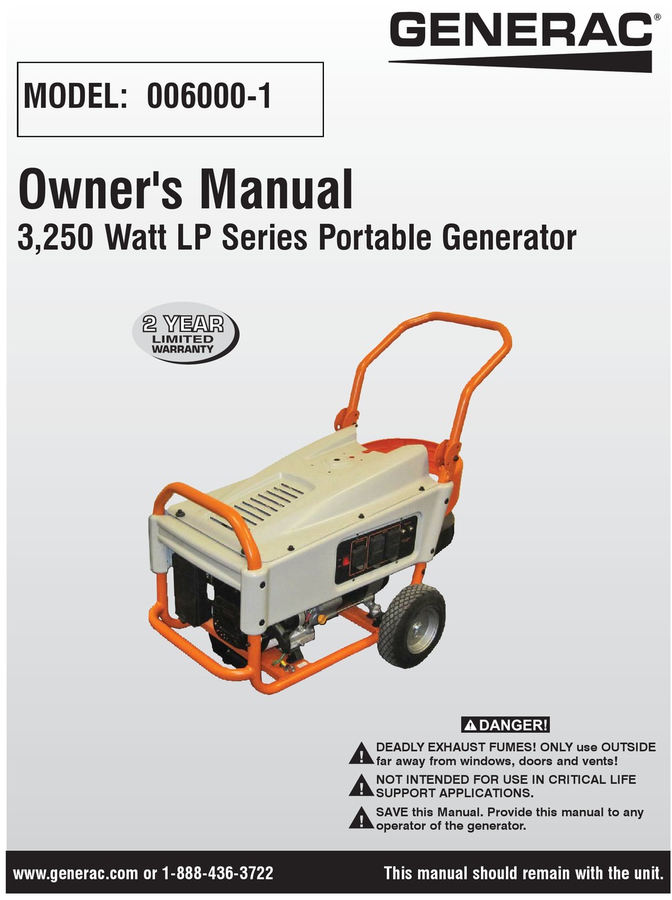 Generac Power Systems Owner S Manual Pdf Download Manualslib