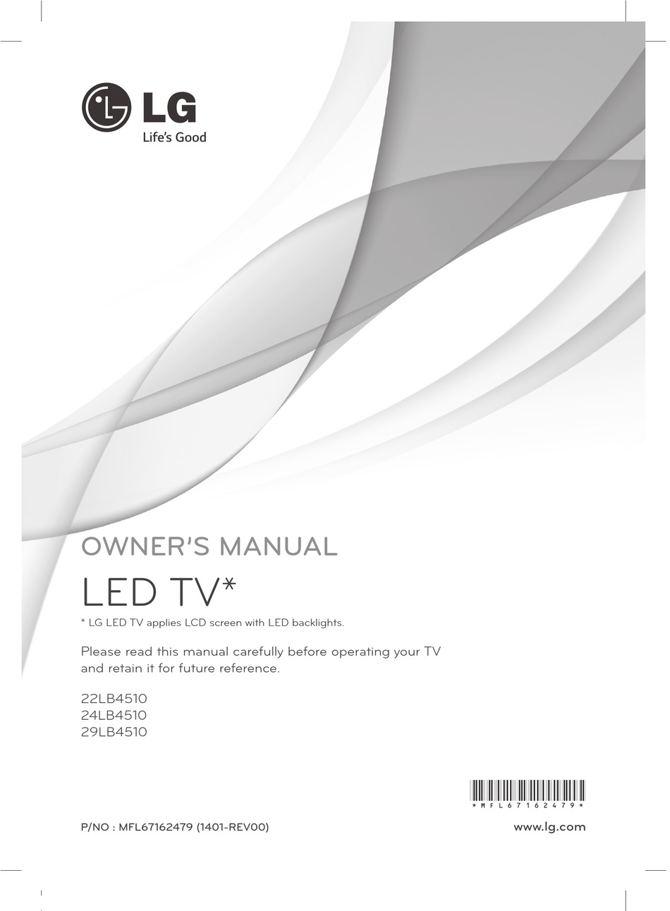 LG 22LB4510 OWNER'S MANUAL Pdf Download | ManualsLib