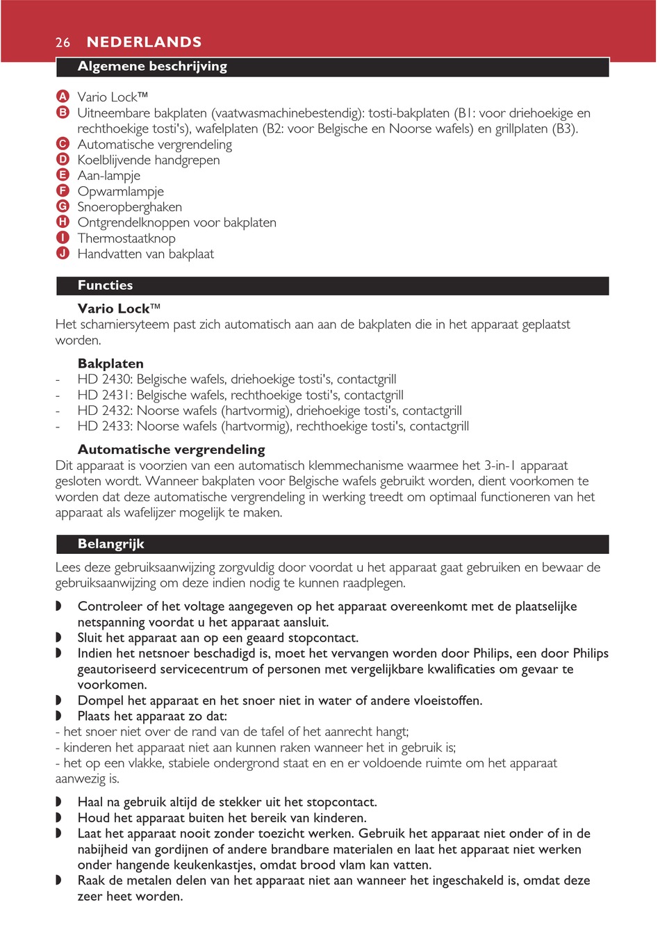 Lieve taart Generator Nederlands - Philips Cucina HD2433 User Manual [Page 26] | ManualsLib