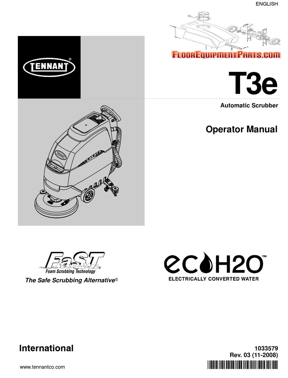 TENNANT T3E OPERATOR