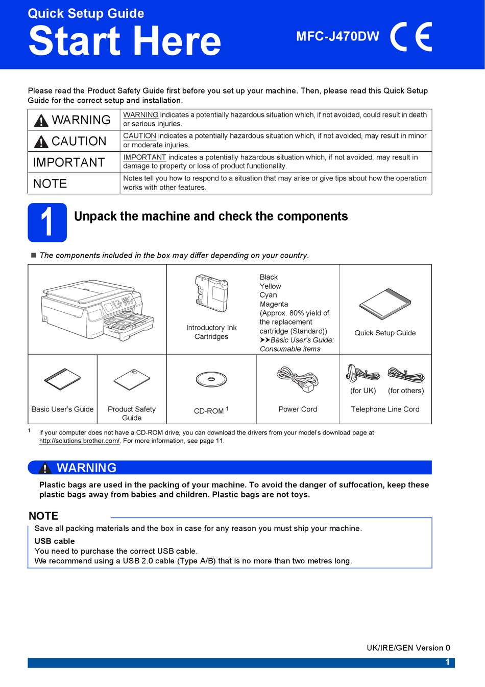 BROTHER MFC J470DW QUICK START MANUAL Pdf Download ManualsLib   1 Mfc J470dw 