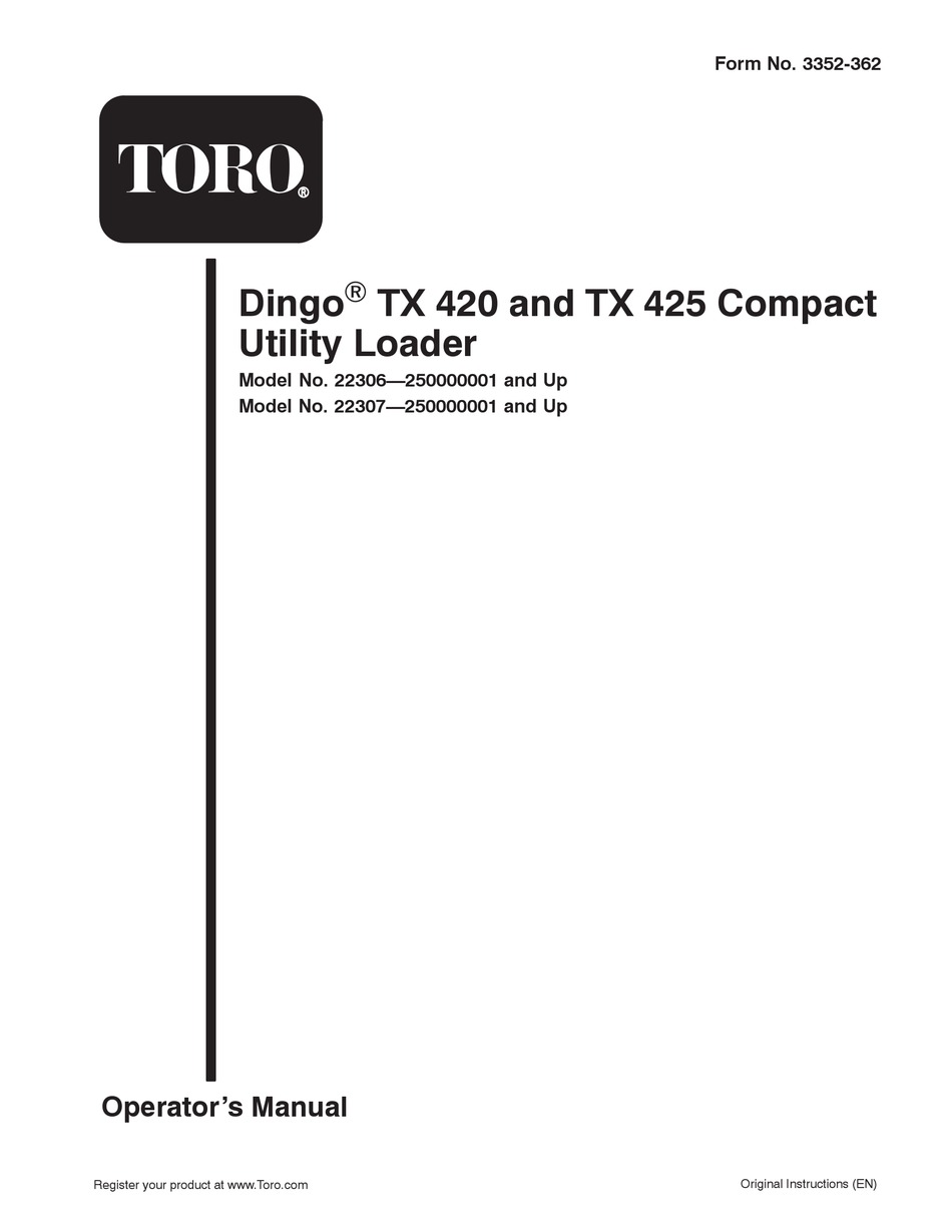 Toro Dingo tune up kit for toro dingo some 420 and 425 