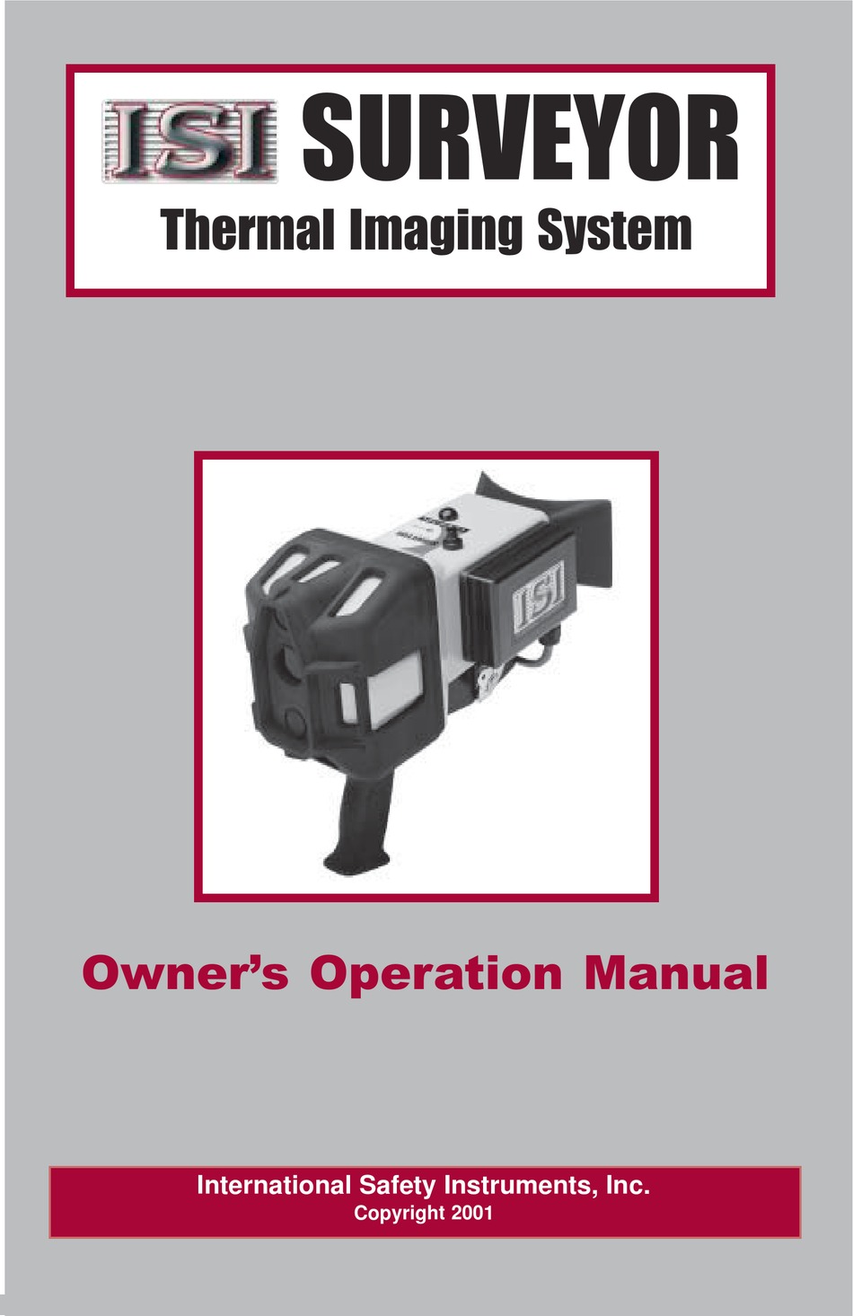 INTERNATIONAL SAFETY INSTRUMENTS SURVEYOR OWNER'S OPERATION MANUAL Pdf Download ManualsLib