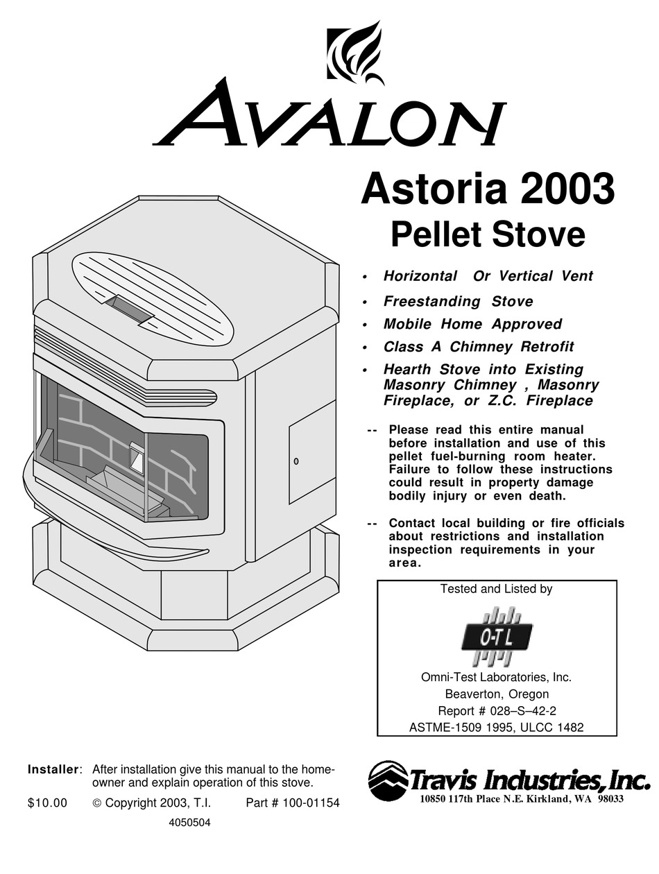 AVALON ASTORIA 2003 USER MANUAL Pdf Download | ManualsLib