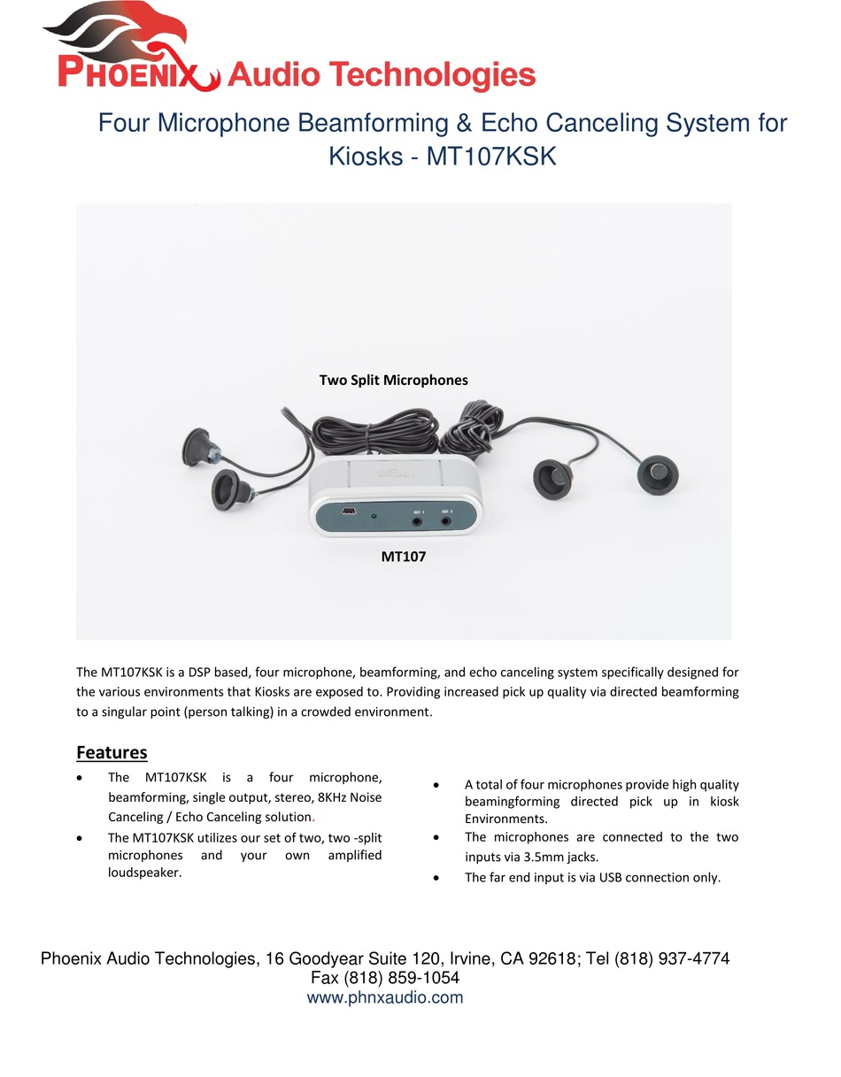 PHEONIX KIOSKS MT107KSK USER MANUAL Pdf Download ManualsLib