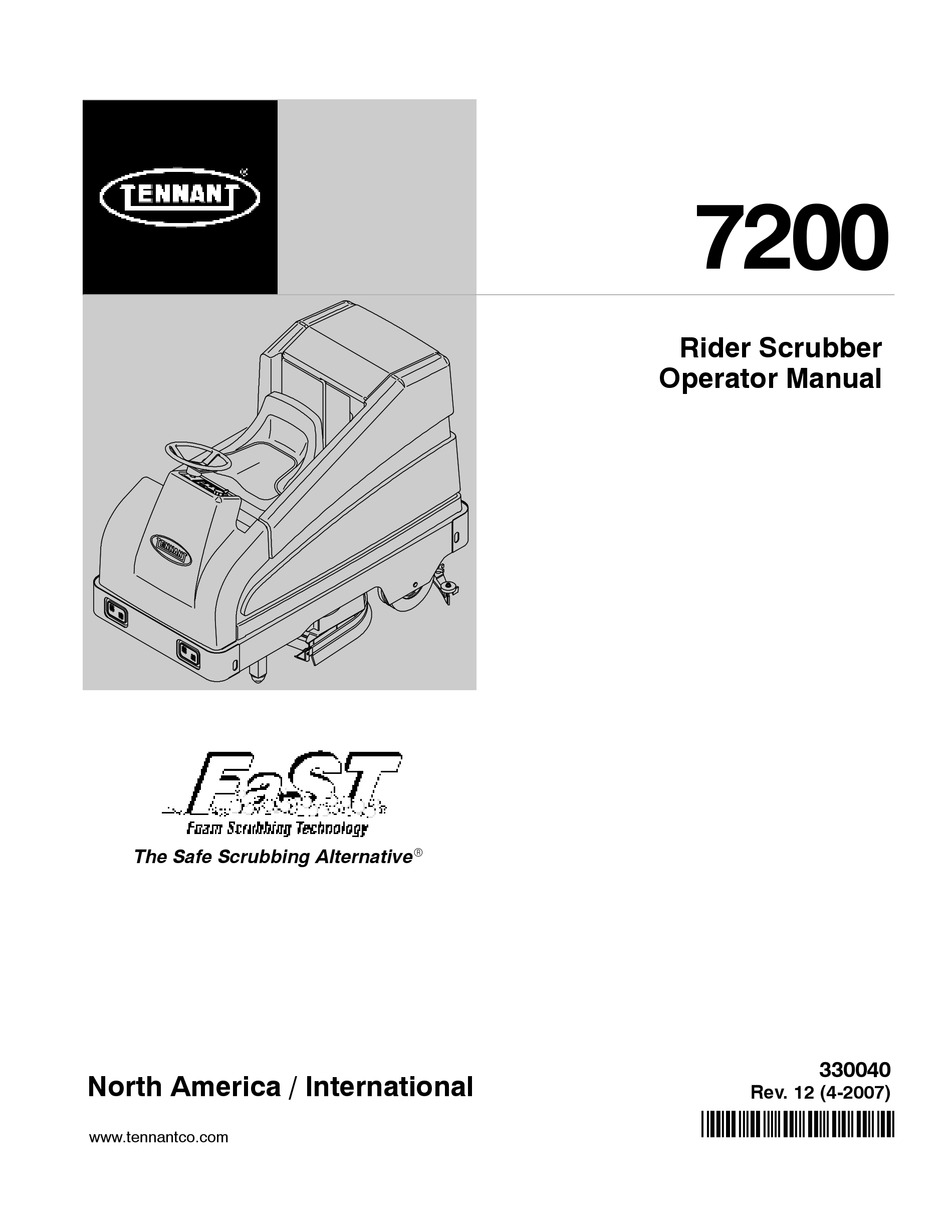 Tennant 6600 Parts Manual