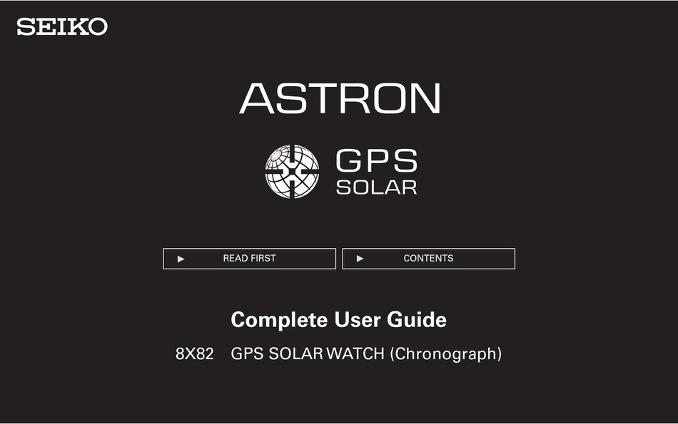 SEIKO ASTRON COMPLETE USER MANUAL Pdf Download | ManualsLib