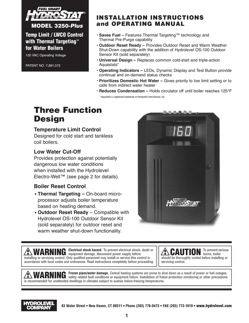 HYDROSTAT 3250PLUS OPERATING INSTRUCTIONS MANUAL Pdf Download ManualsLib